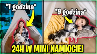 SPĘDZIŁAM 24H W MINI NAMIOCIE...