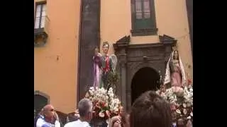 Domenica di Pasqua ad Adrano 2012 uscita dell'Angelo e della Madonna
