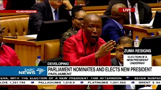 Malema calls a fellow MP to order