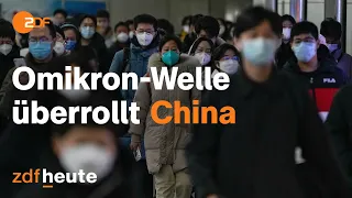 Corona-Chaos in China: Rasanter Anstieg der Neuinfektionen nach Ende von "Null-Covid"-Politik