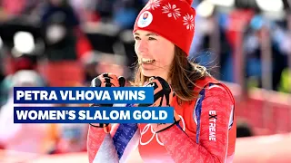 Petra Vlhova takes the Gold! 🥇 | Alpine Skiing Beijing 2022 | Women's Slalom highlights