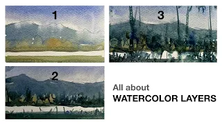 All about watercolor layers - best advice for beginners!