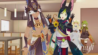 【MMD Genshin Impact】Happy New Year! 2023 - Cyno , Tighnari, Collei & Lumine