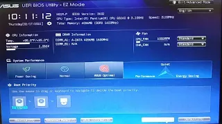 BIOS & Boot menu setup of ASUS H81M-P Motherboard