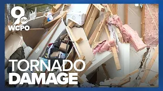 Homes damaged as tornado, storms tear through Ohio towns