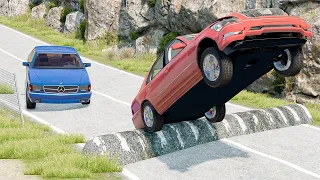 Mobil vs Speed Bumps #13 - BeamNG Drive