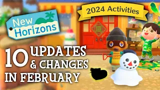 10 UPDATES & CHANGES in February 2024 - Animal Crossing New Horizons (New Activities)