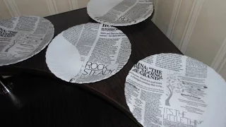 decoupage ceramic plates