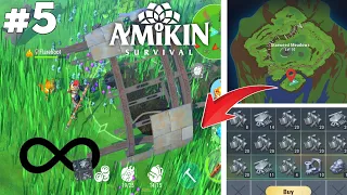 Found infinity metal scraps mine solution of all problems ♾️ Amikin survival gameplay mobile | #5