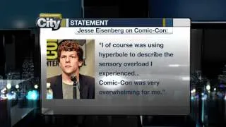 Video: Jesse Eisenberg clarifies Comic-Con comments