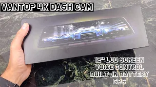 VanTop 4K Dash Cam : Voice Controls, GPS, Parking Monitor!