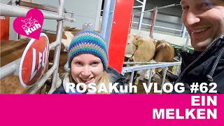 ROSAKuh Vlog#62 Roboter einmelken #Rosakuh #Kompoststall #megaregional #Farmvlog