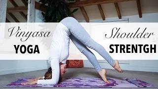 Yoga For Shoulder Strength and Flexibility - 30 Min Intermediate Minimal Cues Yoga - YogaCandi