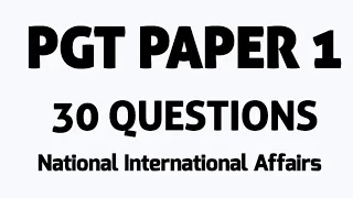 HPPSC PGT PAPER 1 30 QUESTIONS REVISION || HPPSC SCHOOL LECTURER  PAPER