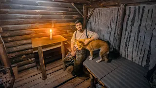 My first dugout. Made a warehouse for firewood. Insulated the doors. Part 22.