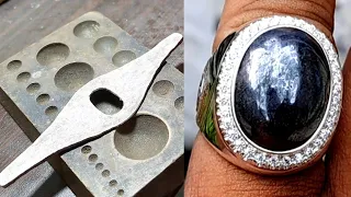 how to make silver ring for men