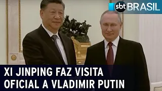 Xi Jinping faz visita oficial a Vladimir Putin | SBT Brasil (20/03/23)