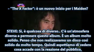 Steve Harris e Blaze Bayley su "The X Factor", sul tour e sui fan portoghesi (1995) SUB ITA