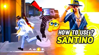 How To Use Santino Character? Santino Free Fire Character Ability Full Details | CS Rank