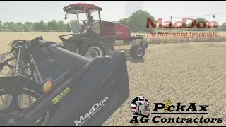 Farming Simulator 22 | Trying out the MacDon M1170 Swather on wheat | Shot with GeForce