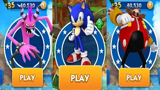 Sonic Dash 2021 - All Bosses + Boss from Sonic the Hedgehog The Movie