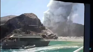 Whakaari/White Island: Watch tourist's video of tour moments before eruption