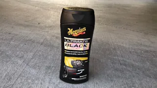 I TRIED Meguiars Ultimate black Plastic Restorer on my car and this is what it did to it