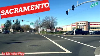 SACRAMENTO CALIFORNIA,  ( Mack Rd, La Mancha Way, Florin Rd, Franklin Blvd ) A DRIVING TOUR