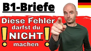 B1 Briefe | Die 10 häufigsten FEHLER | Telc DTZ Prüfung