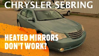 Chrysler Sebring - Heated Mirrors FUSE LOCATION (2007-2010)