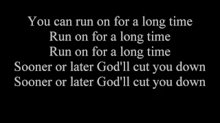 Johnny Cash- God's Gonna Cut You Down (lyrics)