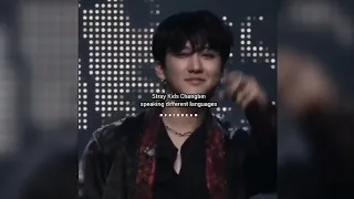 Stray Kids Changbin speaking different languages