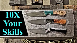 Make knives 10X faster with these grinding tips