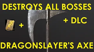 Dark Souls 3 - Dragonslayer's Axe VS All Bosses + DLC (SOLO, NG+7, NO DAMAGE)