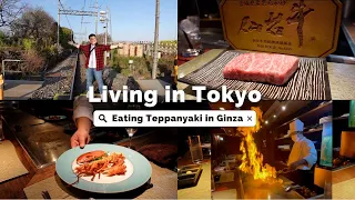 Eating Teppanyaki in Ginza 🔥| Visiting countryside of Tokyo | Living in Tokyo 👩🏻‍❤️‍👨🏻