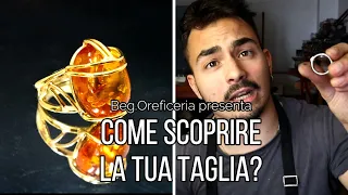 COME MISURARE LA TAGLIA del proprio dito | Begoreficeria