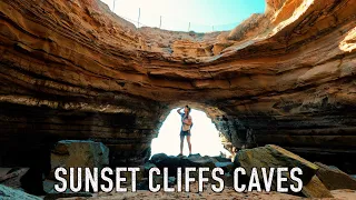 Sunset Cliffs Secret Sea Caves San Diego | Solo Adventures Episode 2