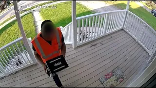 Watch: Cameras catch this delivery driver stealing packages