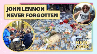 John Lennon 42nd Death Anniversary 2022 - Fans Remember John Lennon at Strawberry Fields