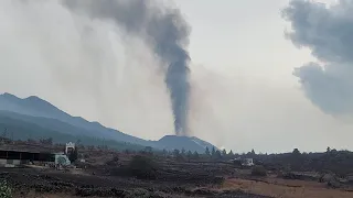 Emisión de cenizas Erupción de La Palma 25-11-21