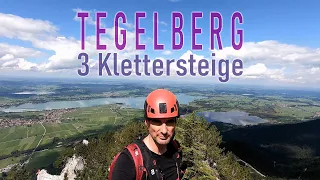 Tegelberg - 3 Klettersteige: Gelbe Wand, Tegelbergsteig und Fingersteig