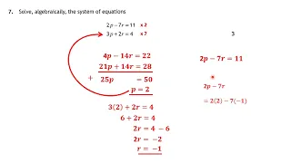 2024 SQA NATIONAL 5 MATHS EXAM P1 SOLUTIONS