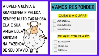 Textos Curtos para Aprender a Ler | Interpretação de Texto para 1° e 2° Anos | Leitura Anos Iniciais