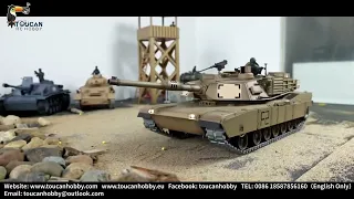 Henglong 1/16 TK7.0 RTR USA M1A2 Abrams rc tank 3918 with barrel recoil metal tracks TH17797