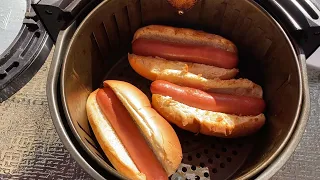 Air Fryer Hot Dogs Recipe - How To Cook Hot Dogs In The Air Fryer - So Easy!