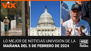 Lo mejor de Noticias Univision de la mañana| lunes 5 de febrero de 2024