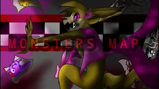 Monsters - FNaF MAP (COMPLETED) READ DESC |WARNING BLOOD AND FLASHING LIGHTS| [T.B.S Spoiler at End]