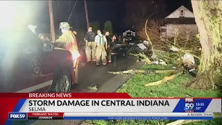 Indiana deadly storms: Tornado damage in Selma