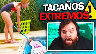 LAVA la ROPA en la PISCINA para AHORRAR - REACCIONANDO A TACAÑOS EXTREMOS