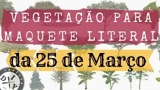 VEGETAÇÃO / ÁRVORE PARA MAQUETE DA 25 DE MARÇO-SP / FAMÍLIA DIY / FERROMODELISMO